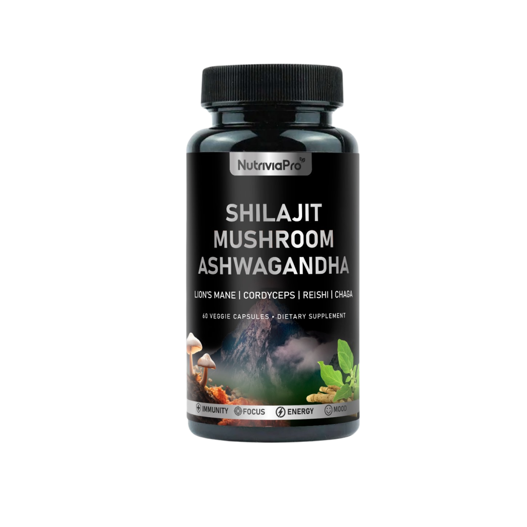 6 in 1 Ashwagandha Shilajit Mushroom Capsules NEW