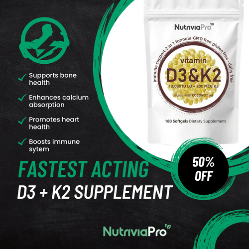 Vitamin D3 + K2 Softgels™ - NutriviaPro